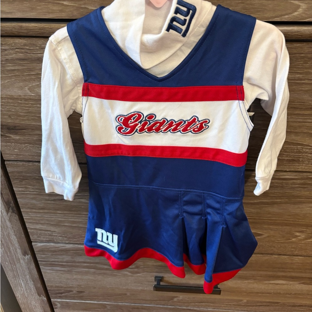 Giants Kids Cheerleader Dress - Blue and White